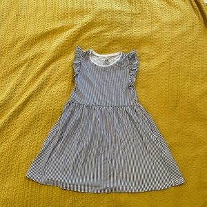 H&M navy striped dress barely worn 4-6